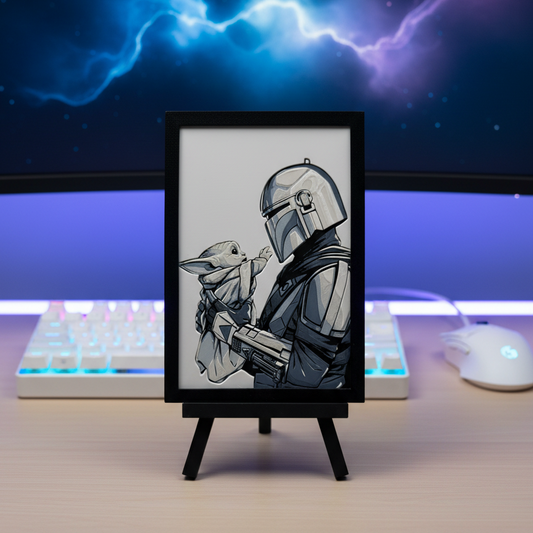 DinDjarin&Grogu (The Mandalorian) - Hueforge