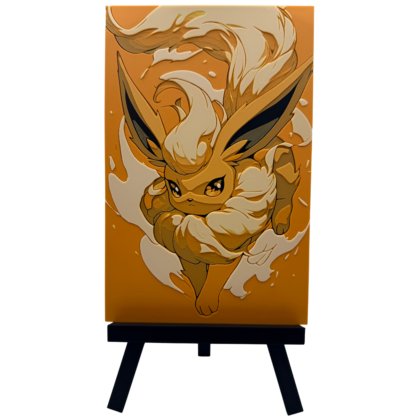 Flareon (Pokémon) - 3D printed Hueforge Artwork