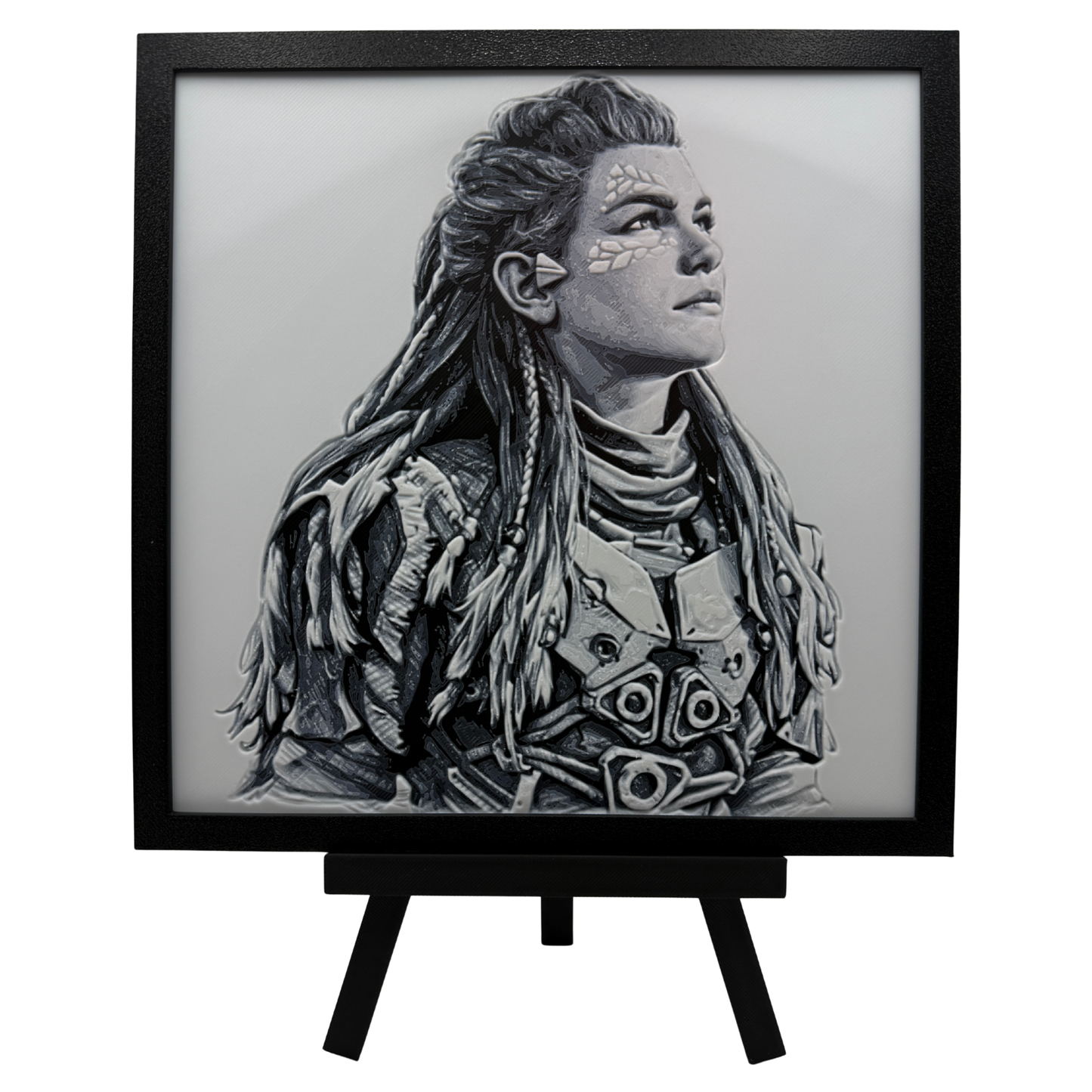 Aloy (Horizon Zero Dawn) - 3D printed Hueforge Artwork