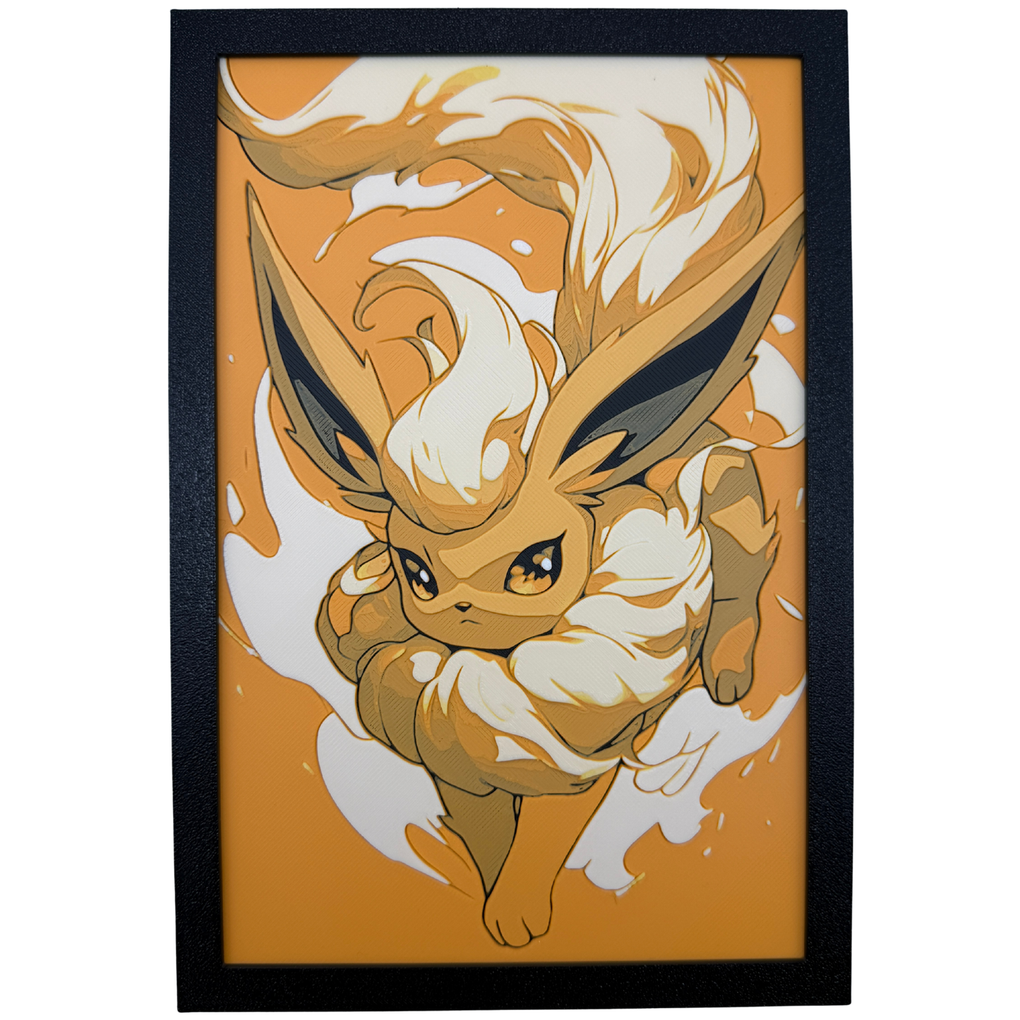 Flareon (Pokémon) - 3D printed Hueforge Artwork