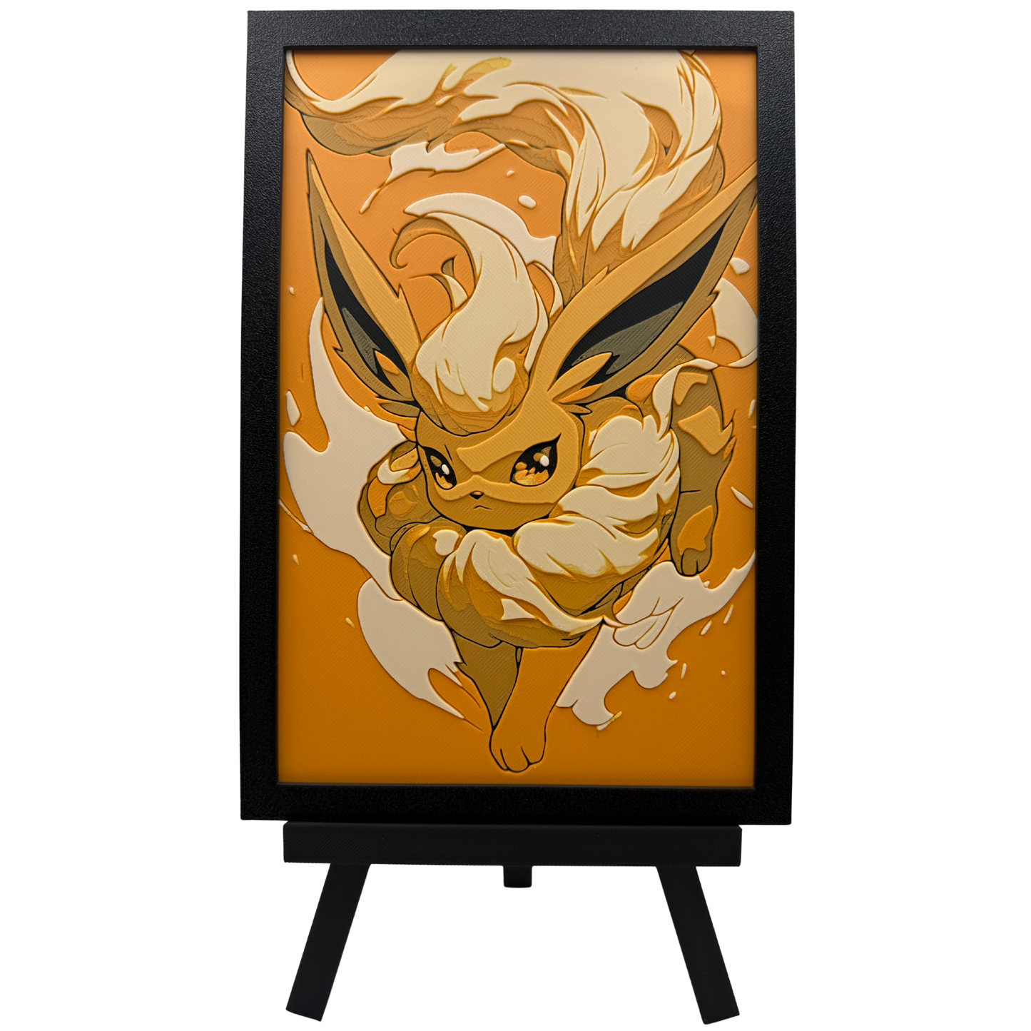 Flareon (Pokémon) - 3D printed Hueforge Artwork