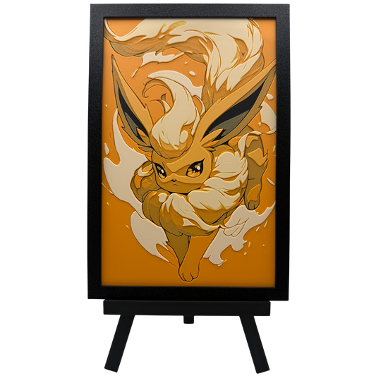 Flareon (Pokémon) - 3D printed Hueforge Artwork