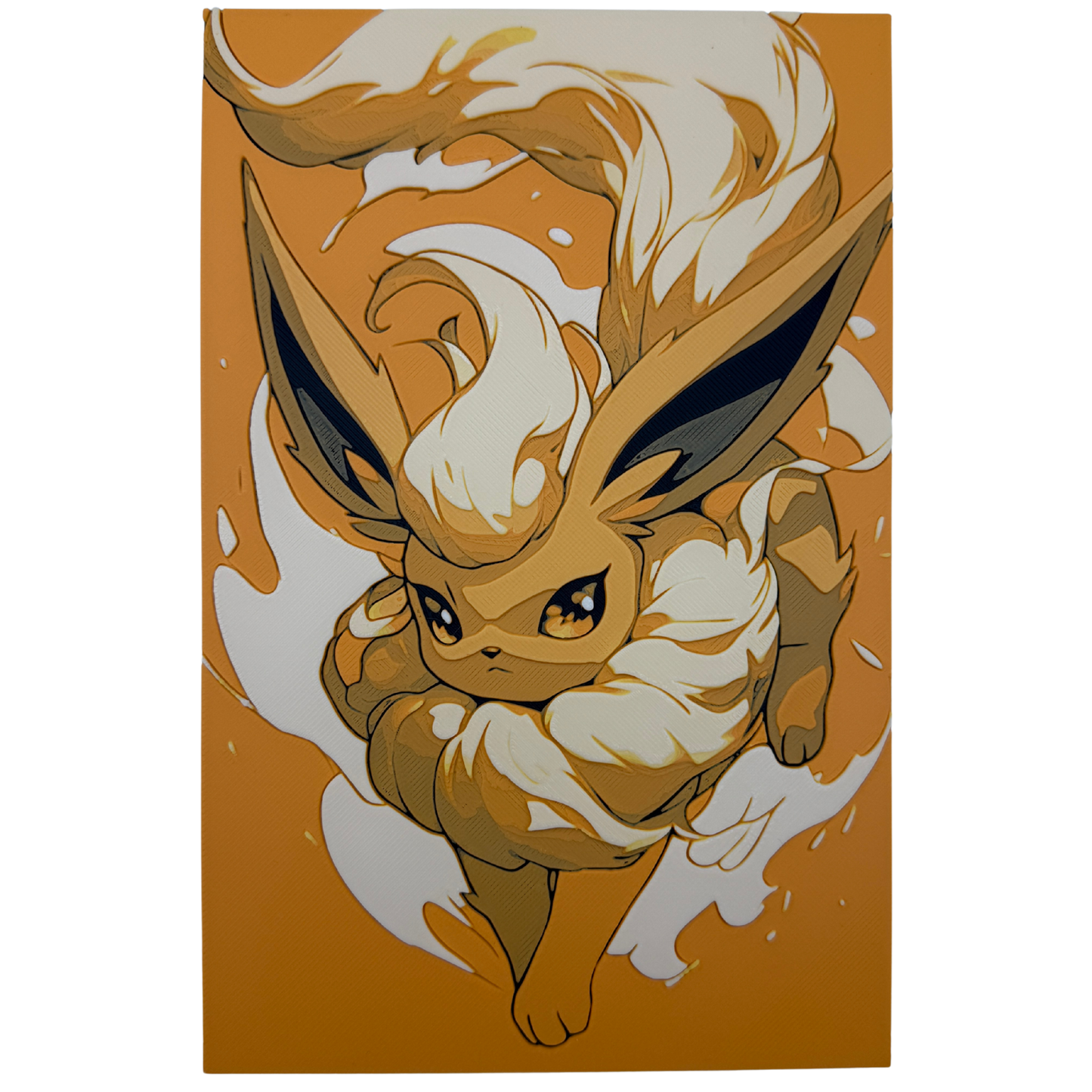 Flareon (Pokémon) - 3D printed Hueforge Artwork