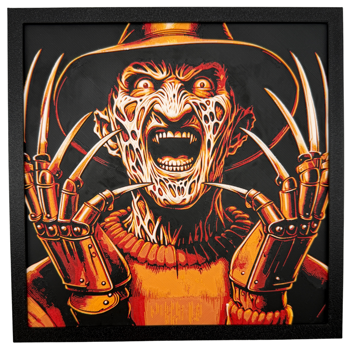 Freddy Krueger (A Nightmare On Elm Street) - 3D printed Hueforge Artwork