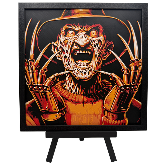 Freddy Krueger (A Nightmare On Elm Street) - 3D printed Hueforge Artwork