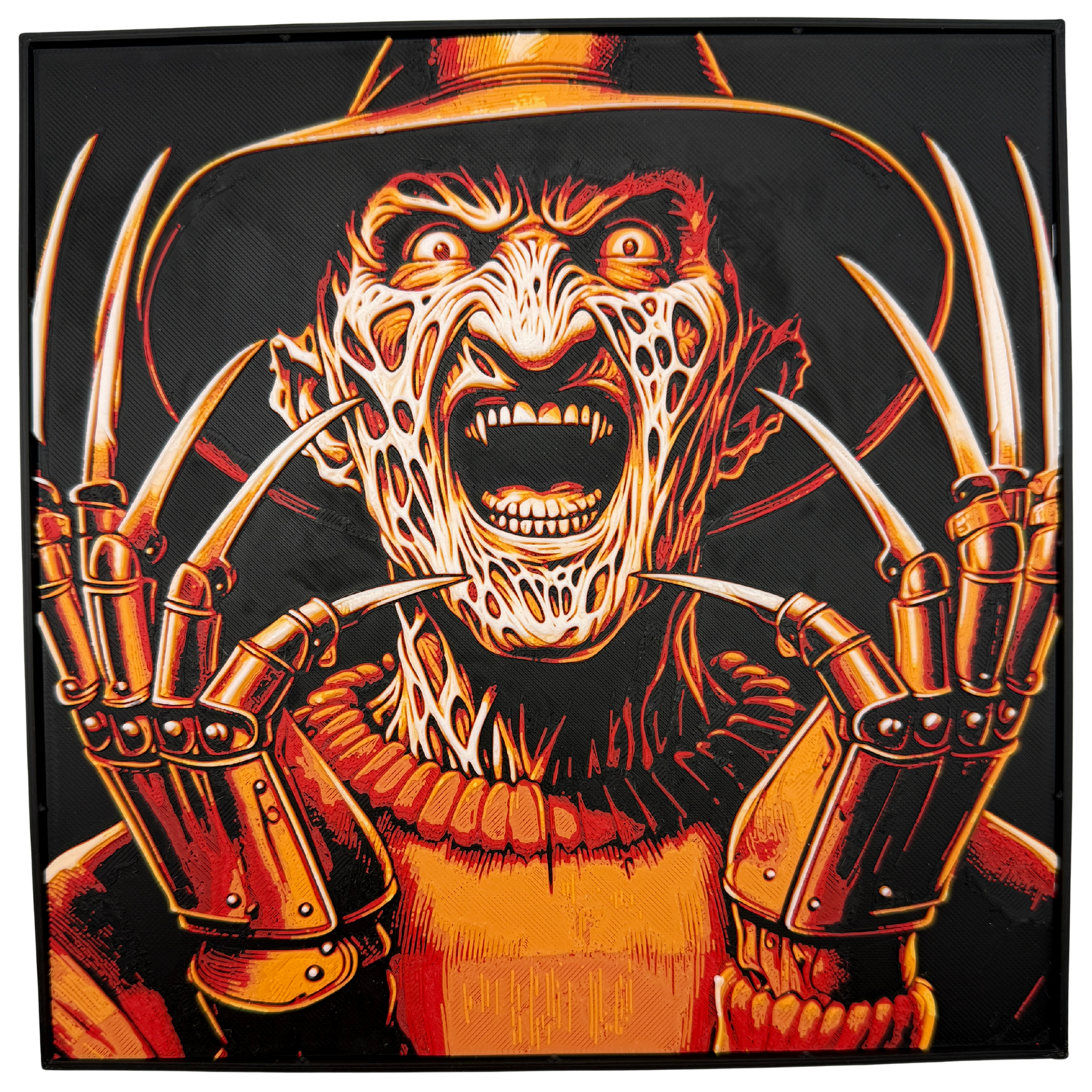 Freddy Krueger (A Nightmare On Elm Street) - 3D printed Hueforge Artwork