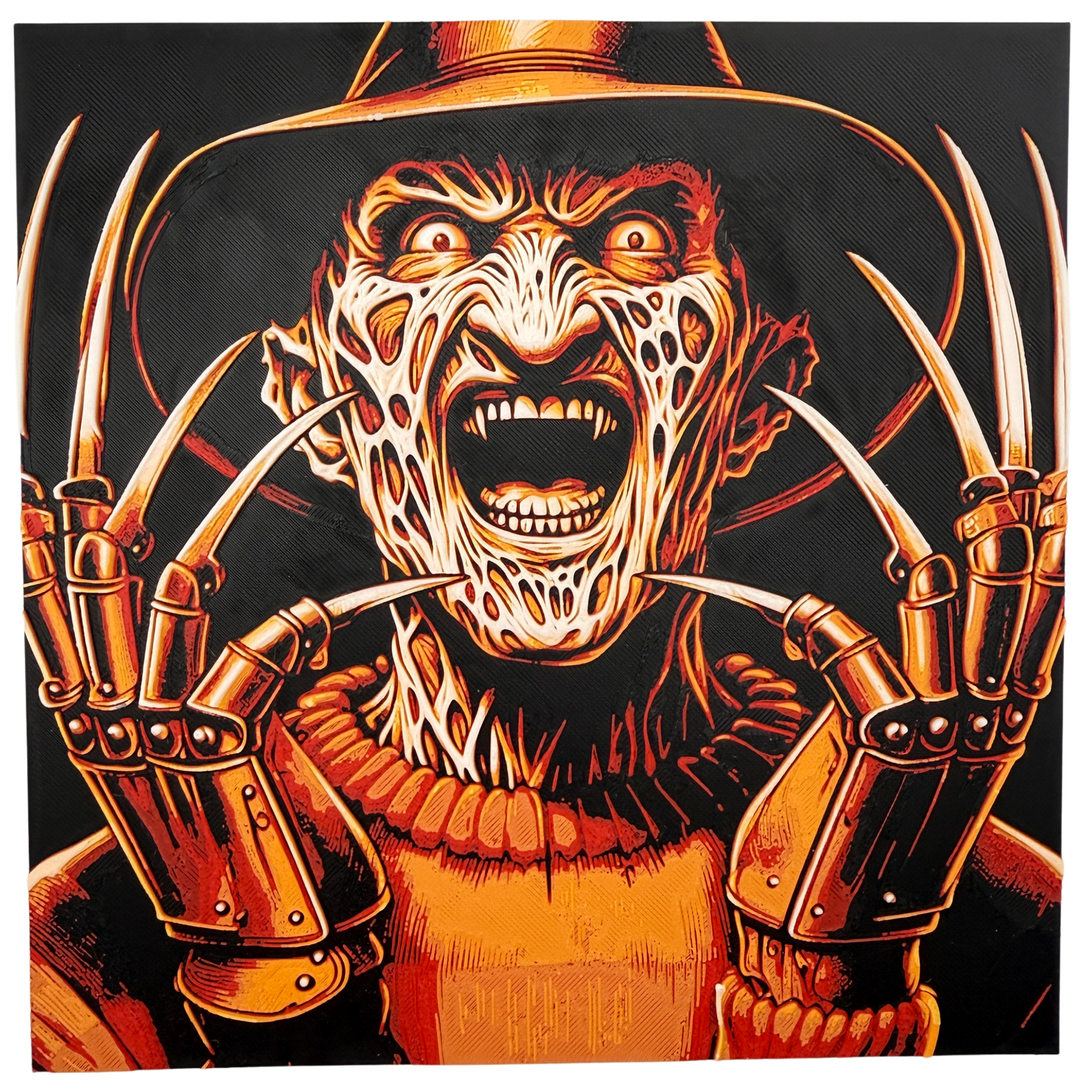 Freddy Krueger (A Nightmare On Elm Street) - 3D printed Hueforge Artwork