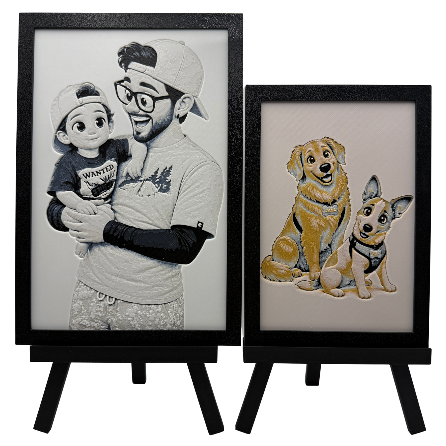 Custom 3D printed Disney Pixar portrait - Hueforge artwork