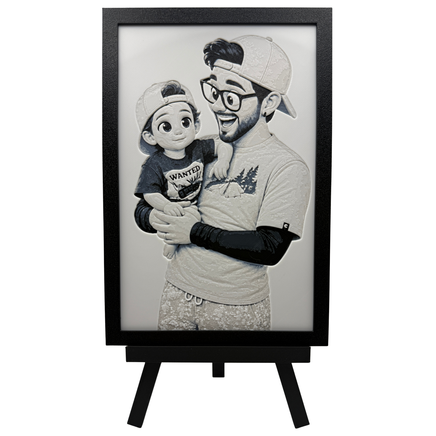 Custom 3D printed Disney Pixar portrait - Hueforge artwork