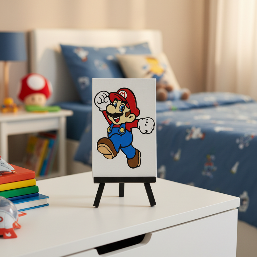 Mario (Super Mario) - 3D printed Hueforge Artwork