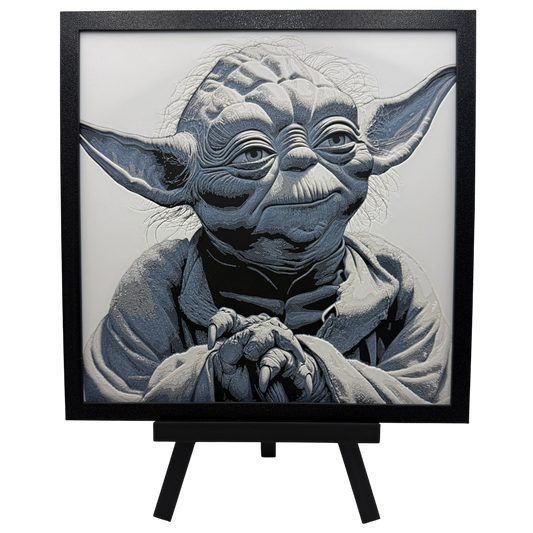 Master Yoda (Star Wars) - 3D printed Hueforge Artwork