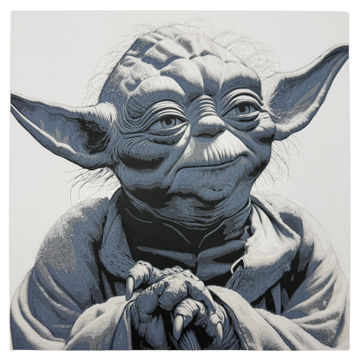 Master Yoda (Star Wars) - 3D printed Hueforge Artwork