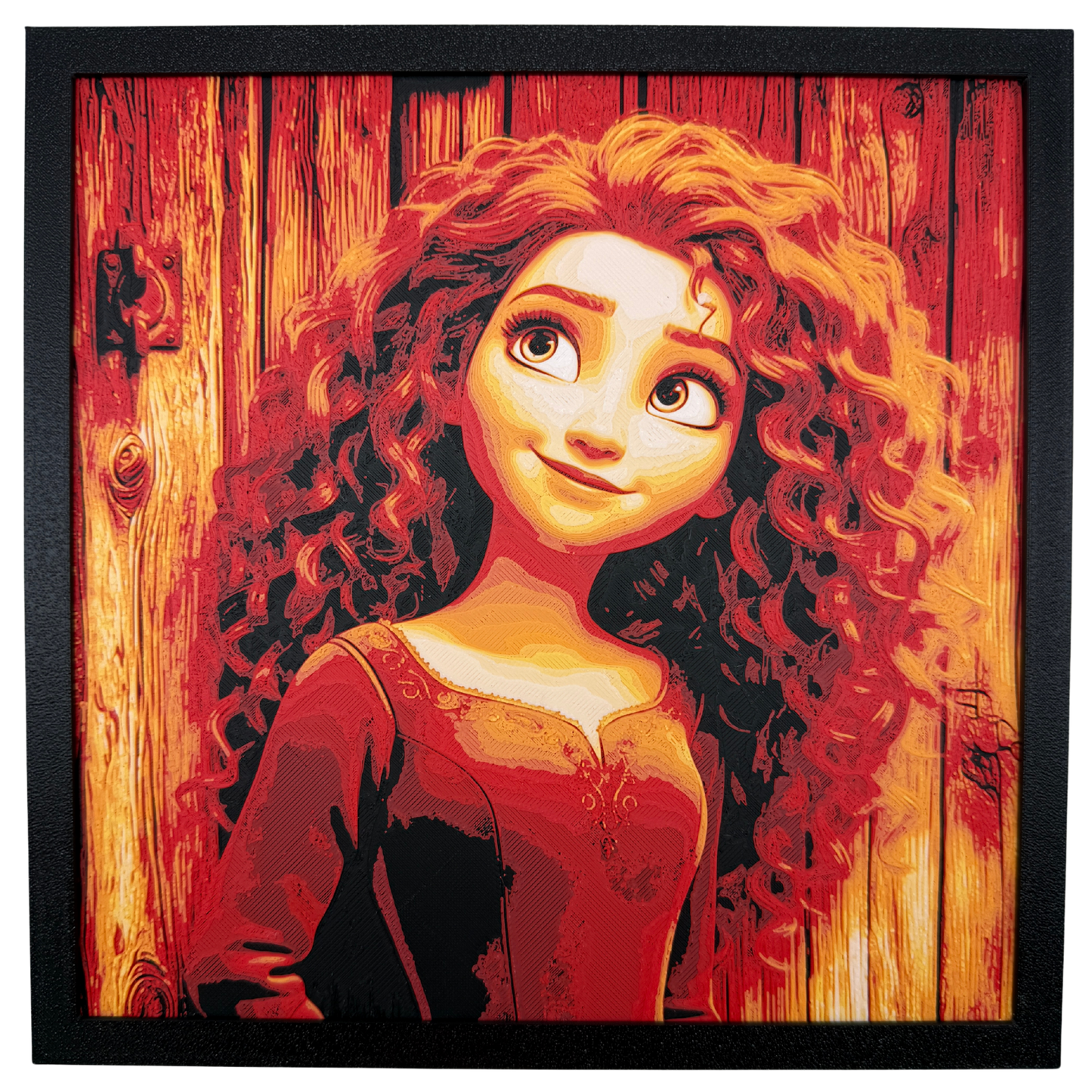 Princess Merida (Brave Disney) - 3D printed Hueforge Artwork