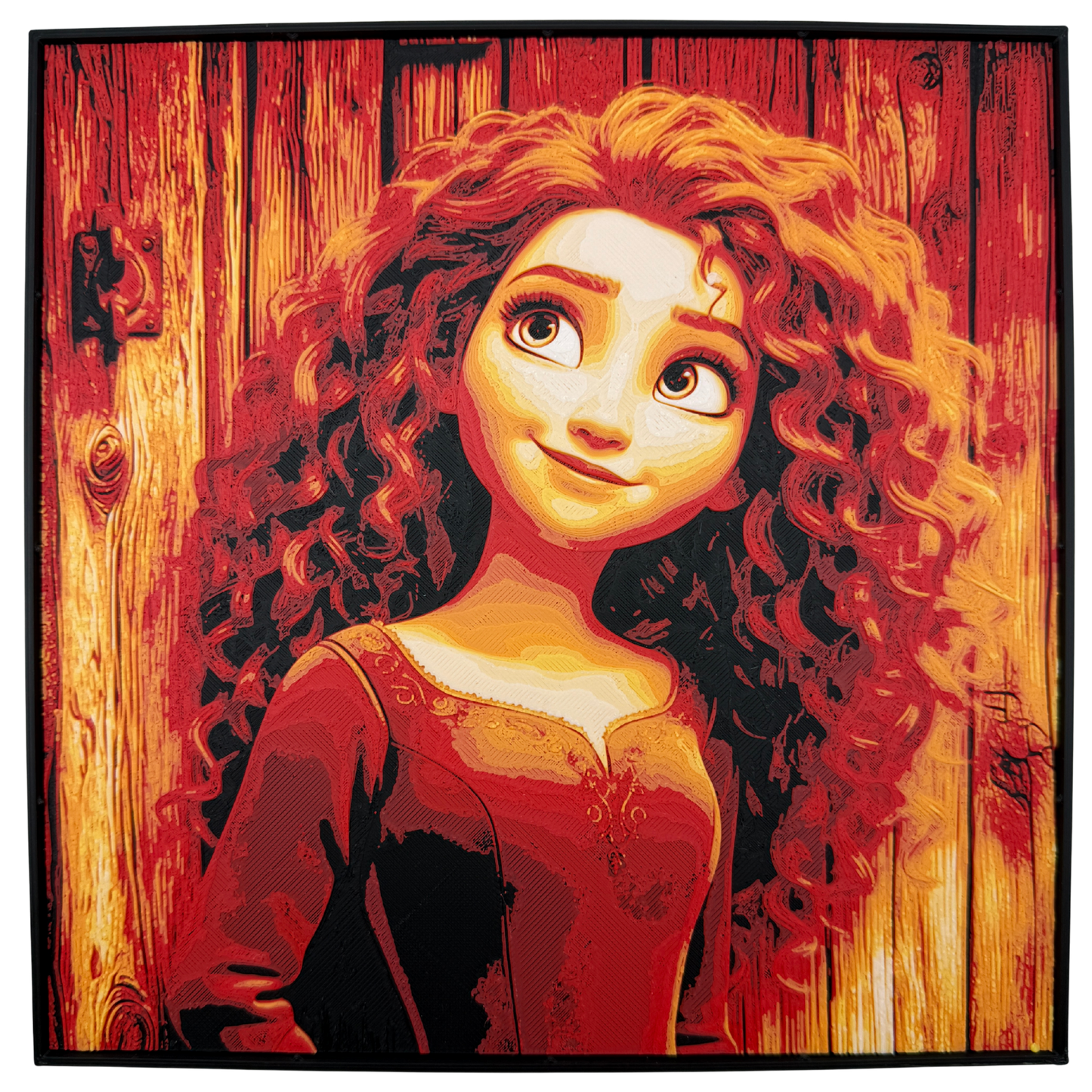 Princess Merida (Brave Disney) - 3D printed Hueforge Artwork