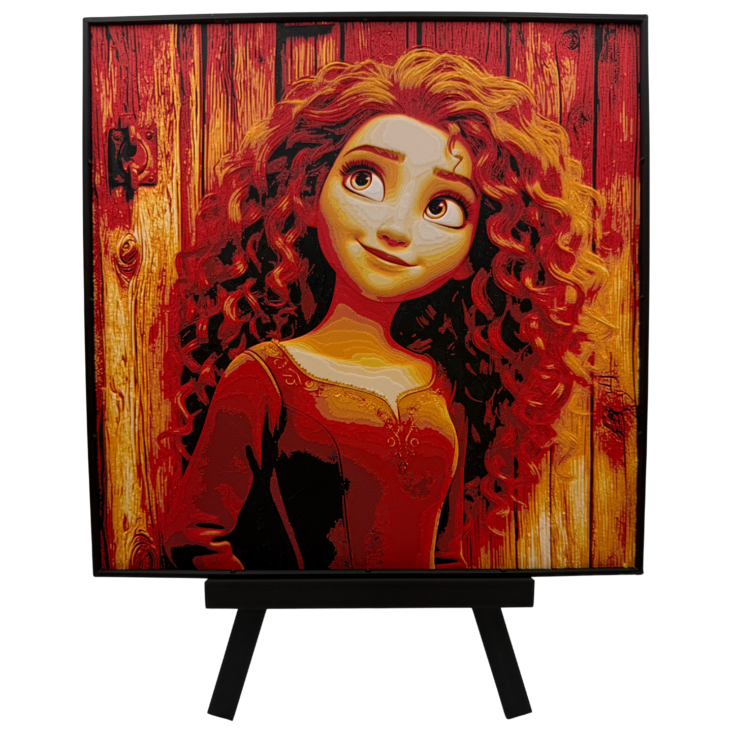 Princess Merida (Brave Disney) - 3D printed Hueforge Artwork