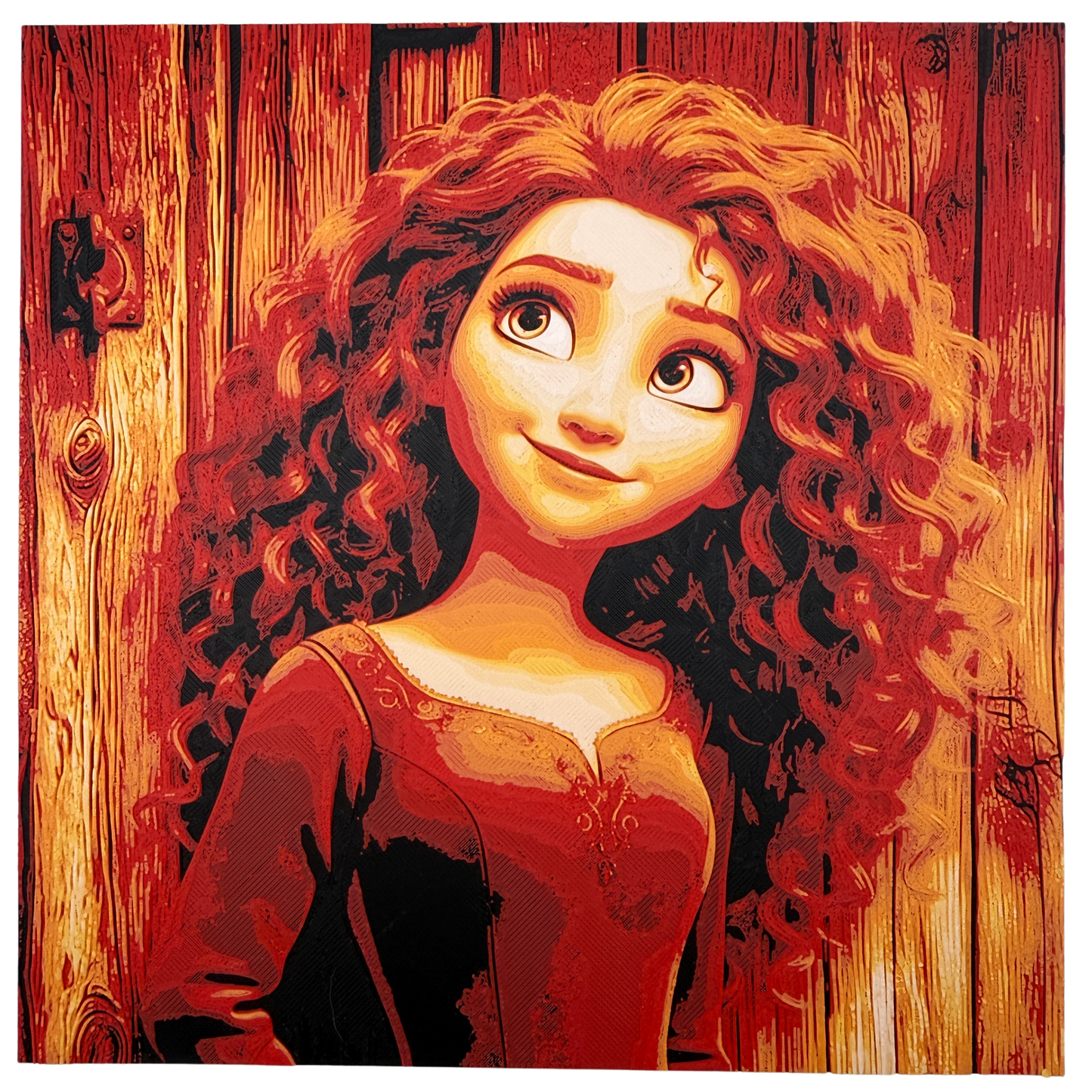 Princess Merida (Brave Disney) - 3D printed Hueforge Artwork