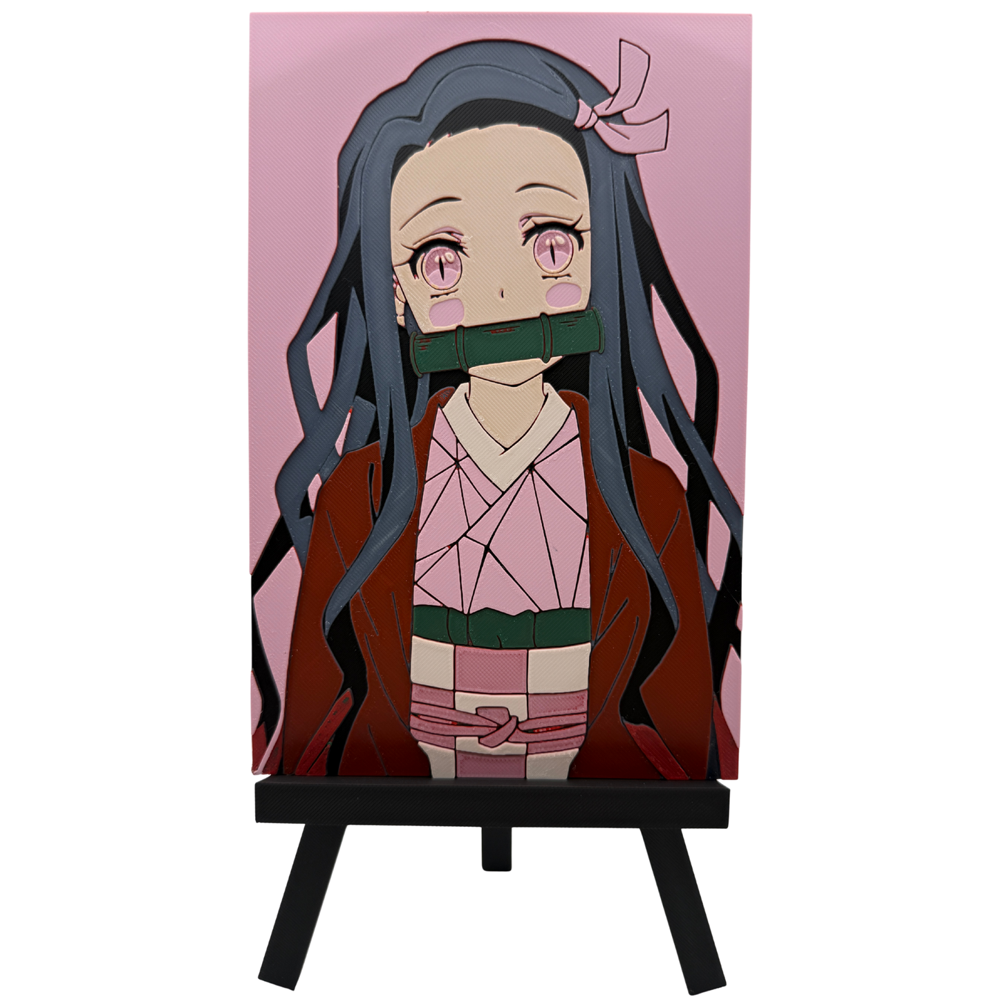 Nezuko Kamado (Demon Slayer) - 3D printed Hueforge Artwork