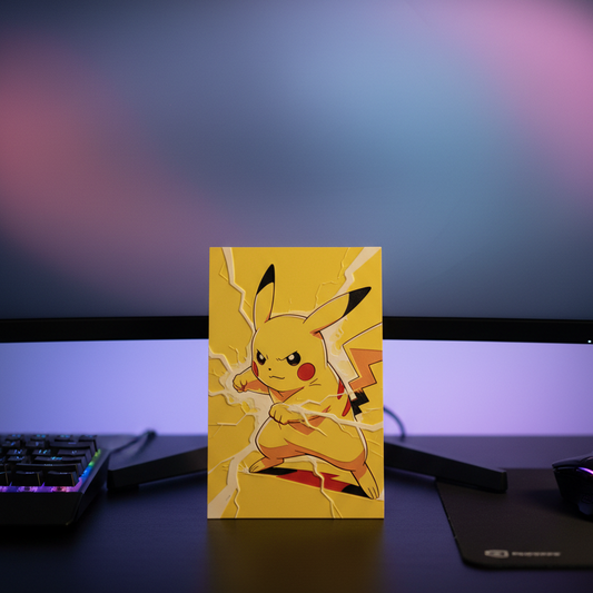 Pikachu Supercharged (Pokemon) - 3D printed Artwork