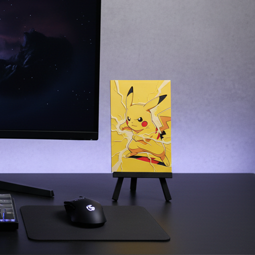 Pikachu Supercharged (Pokemon) - 3D printed Artwork