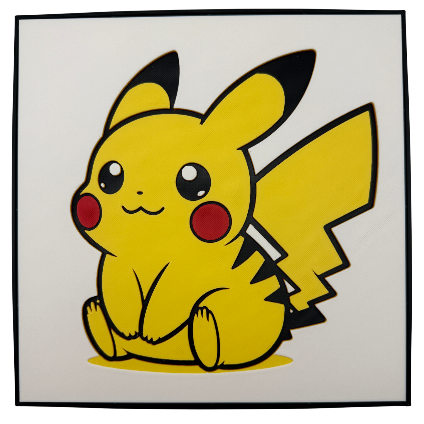 Pikachu (Pokemon) - 3D printed Hueforge Artwork