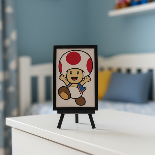 Toad (Super Mario) - 3D printed Hueforge Artwork