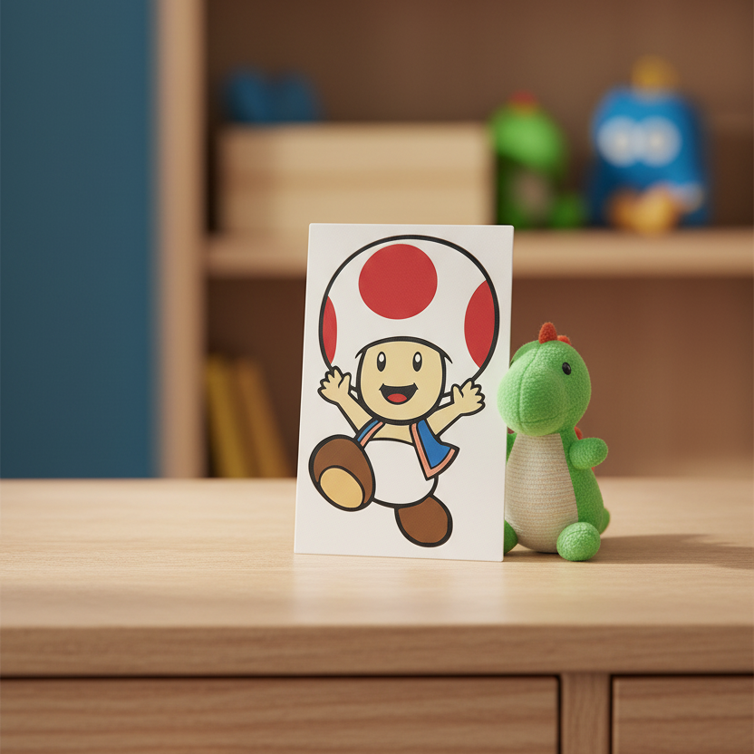 Toad (Super Mario) - 3D printed Hueforge Artwork