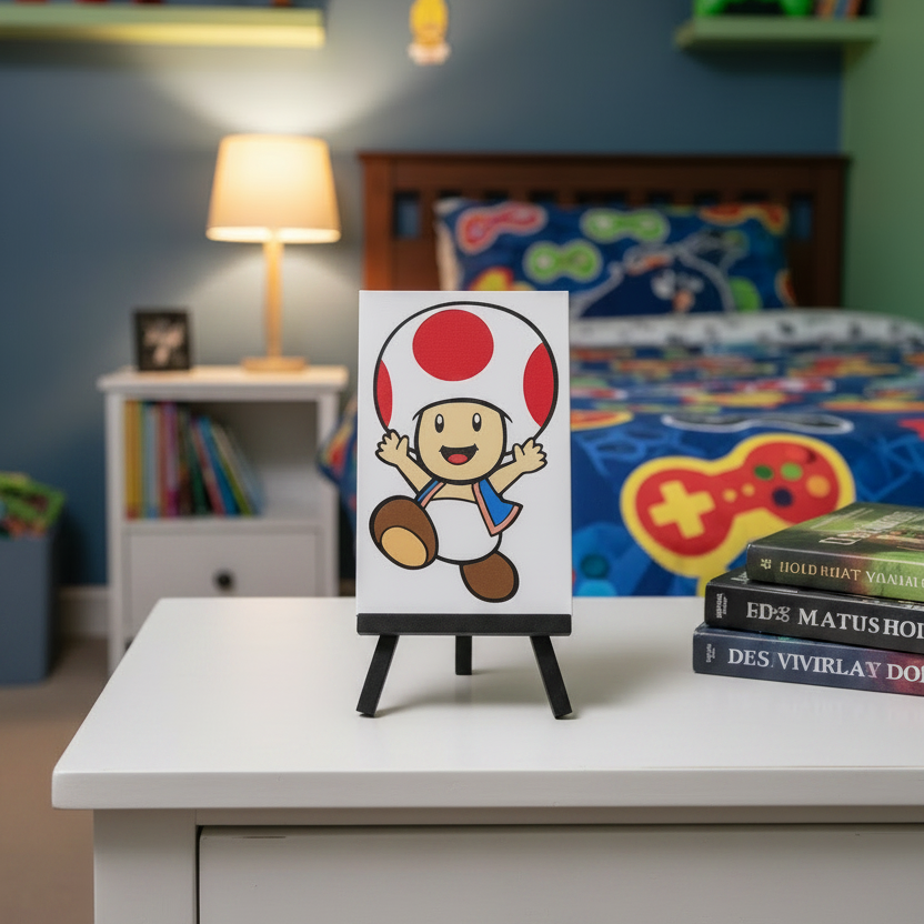Toad (Super Mario) - 3D printed Hueforge Artwork
