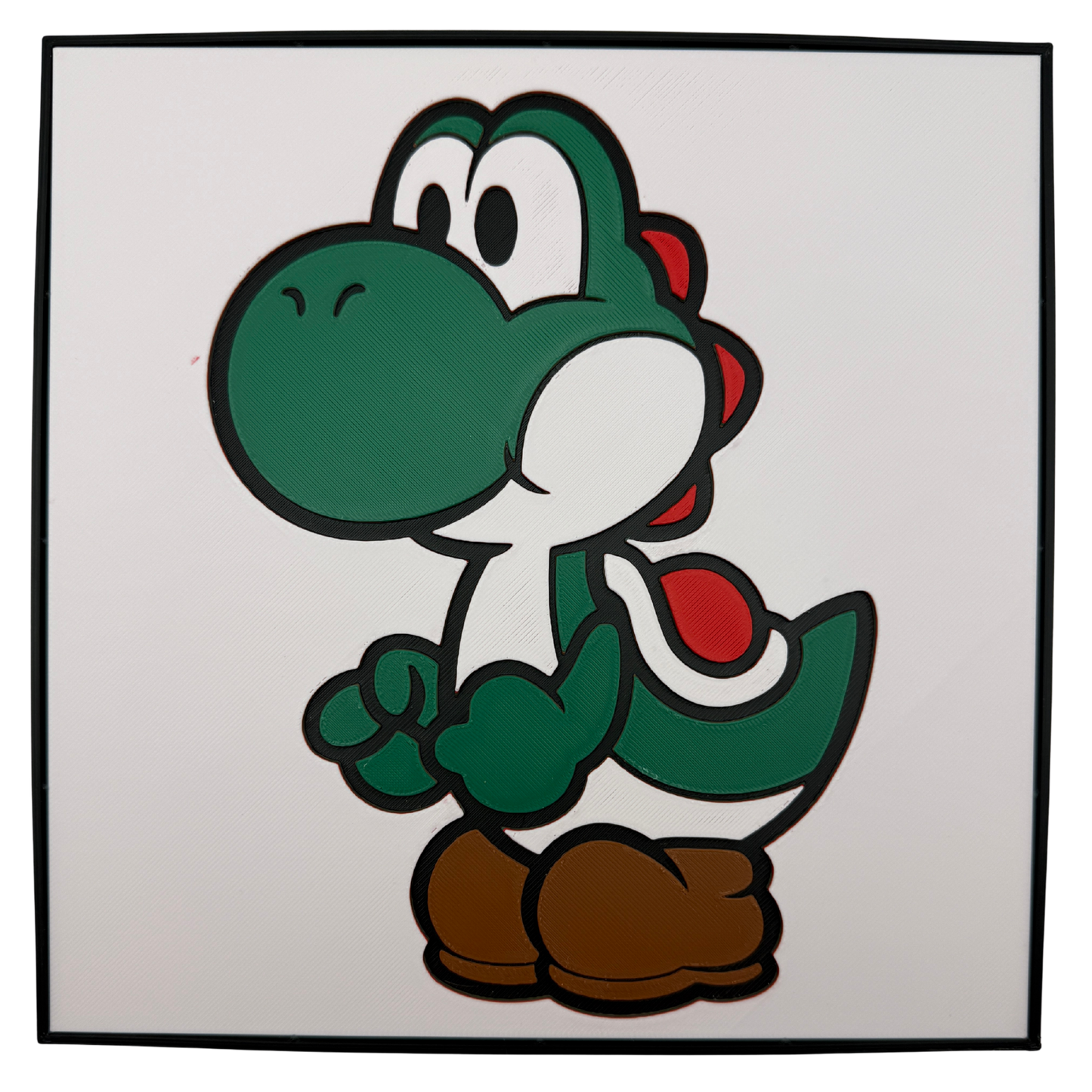 Yoshi (Super Mario) - 3D printed Hueforge Artwork