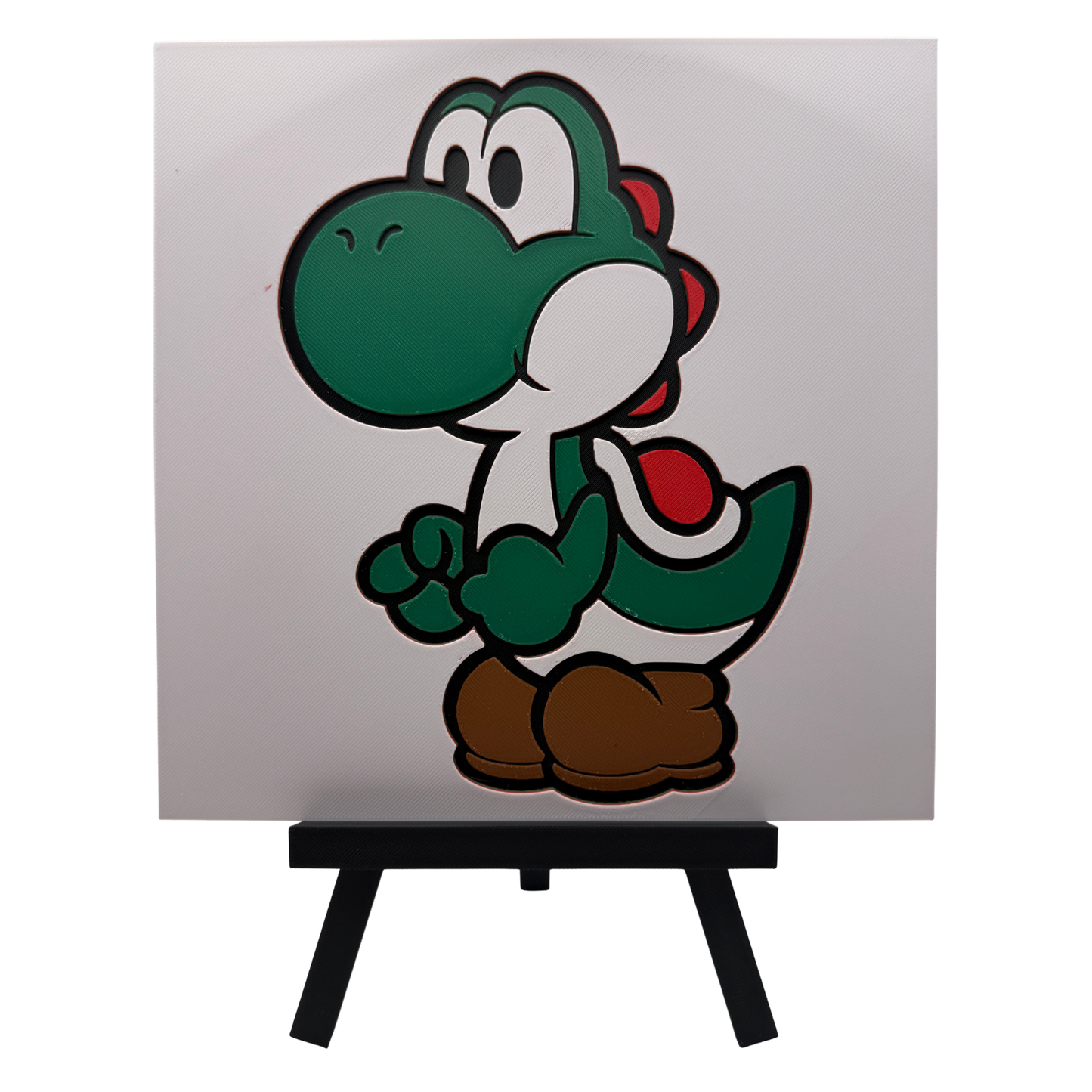 Yoshi (Super Mario) - 3D printed Hueforge Artwork