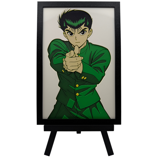 Yusuke Urameshi (YuYu Hakusho) - 3D printed Hueforge Artwork